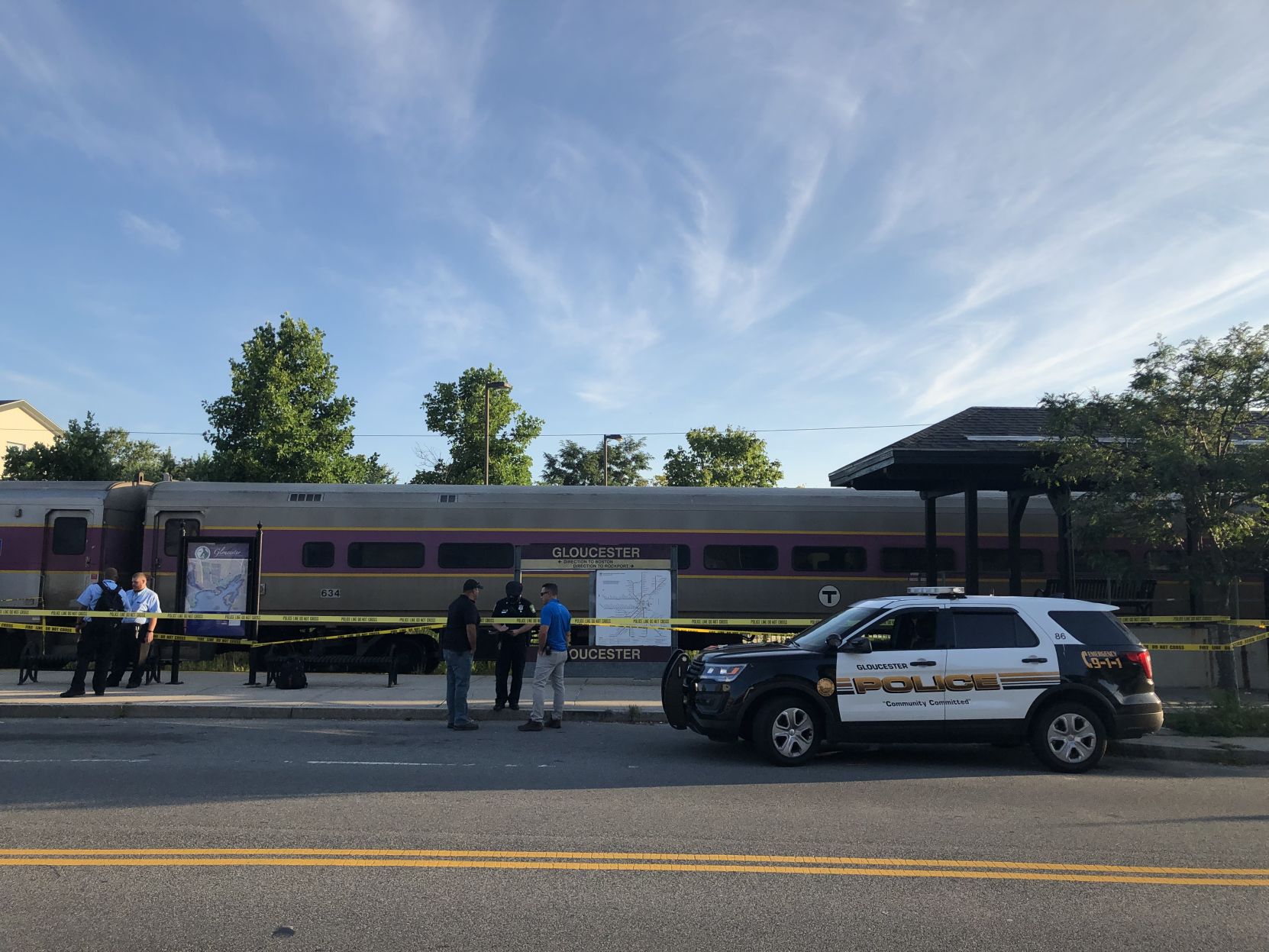 Pedestrian hit MBTA train near Railroad Avenue station